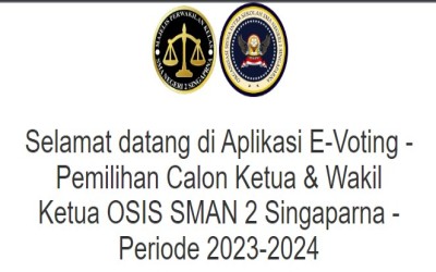 Pemilihan OSIS SMAN 2 Singaparna Periode 2023-2024