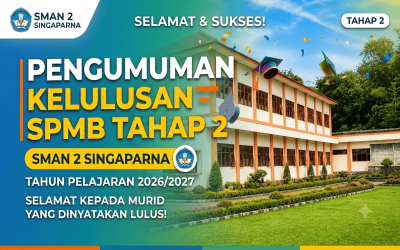 Pengumuman Hasil SPMB Tahap 2 Tahun Ajaran 2026-2027